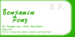 benjamin penz business card